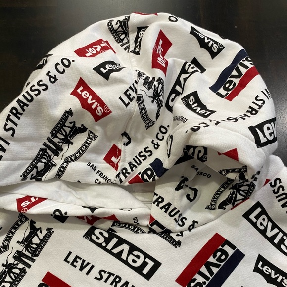 Boys Levi's Fleece Batwing Pullover Hoodie - Picture 8 of 16